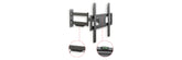 Lexman Full Motion Max Vesa 400X400 Max Tv Weight 50Kg Easy Release,